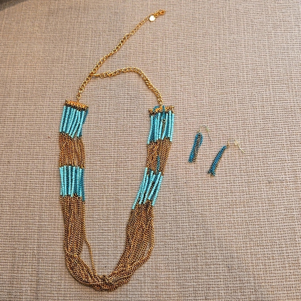 Turqoise & Gold Mermaid SET
